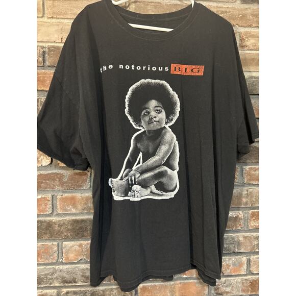 The Notorious Big T-shirt Men's 3XL Album Cover Graphic Print Black Small Stain - Picture 1 of 5